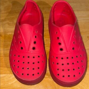 Kids Native Red Slip-On Shoes